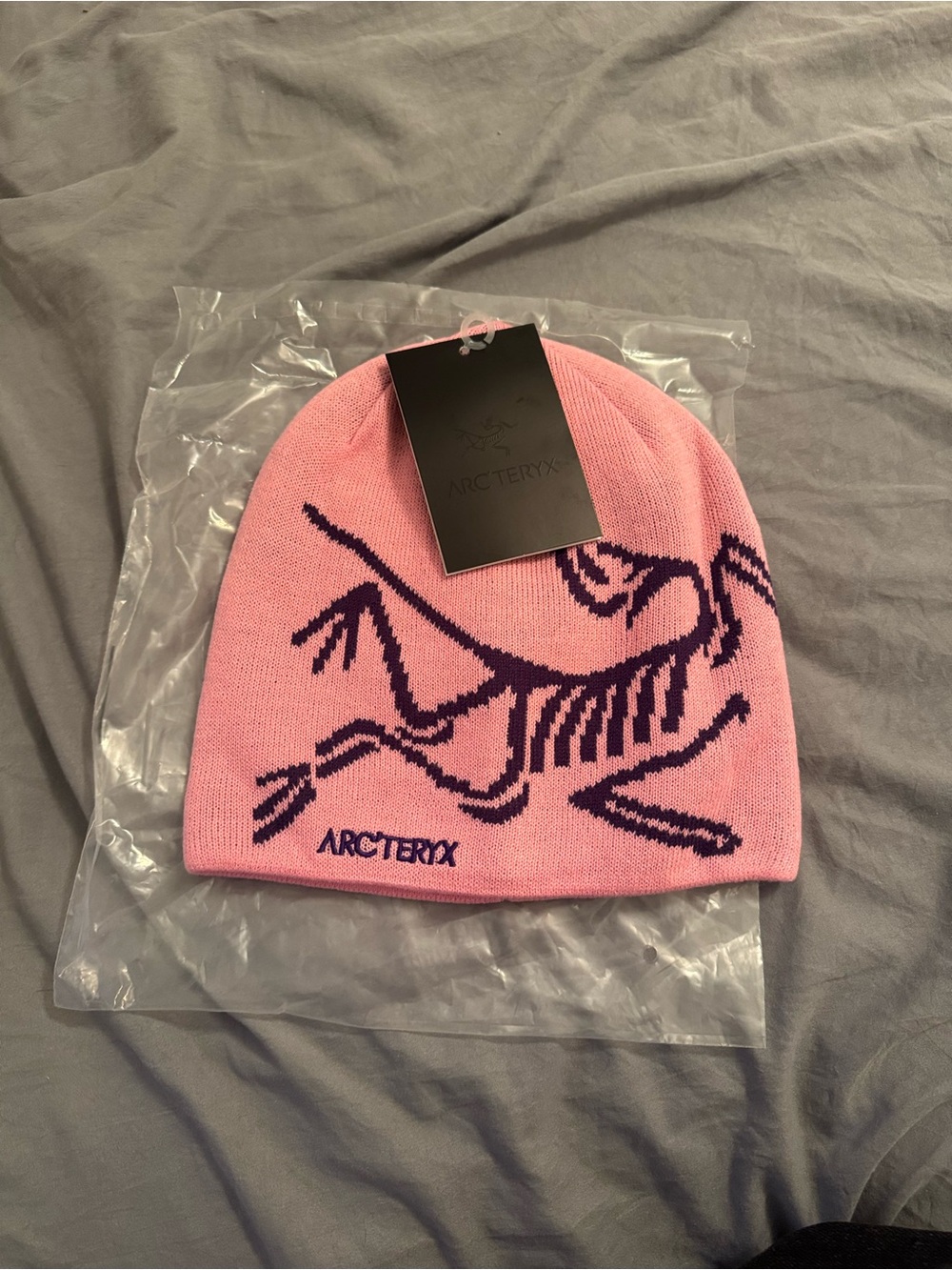 Pink and Purple Arc’teryx Beanie